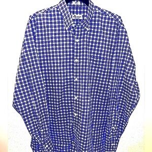 PETER MILLAR Blue Plaid Button Down